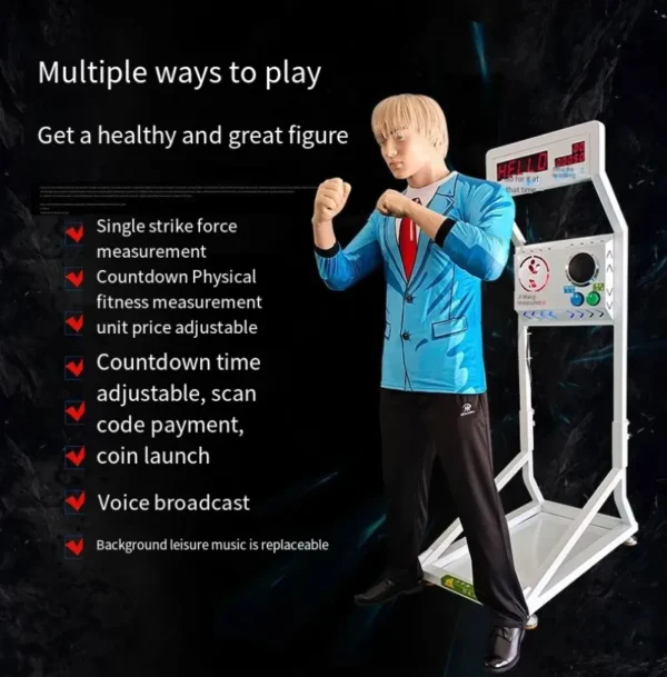 Boxing force measuring decompression robot